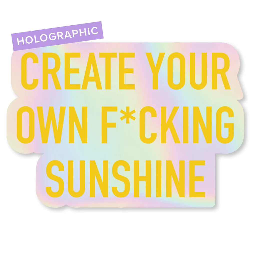 Create Your Own F*cking Sunshine Sticker - Lighten Up Shop