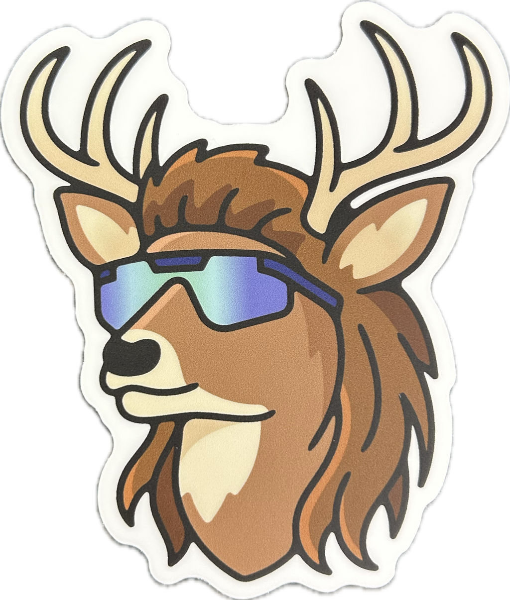 Cool Deer Sticker - Lighten Up Shop