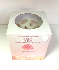 La Luna Crystal Infused Scented Candles - Lighten Up Shop