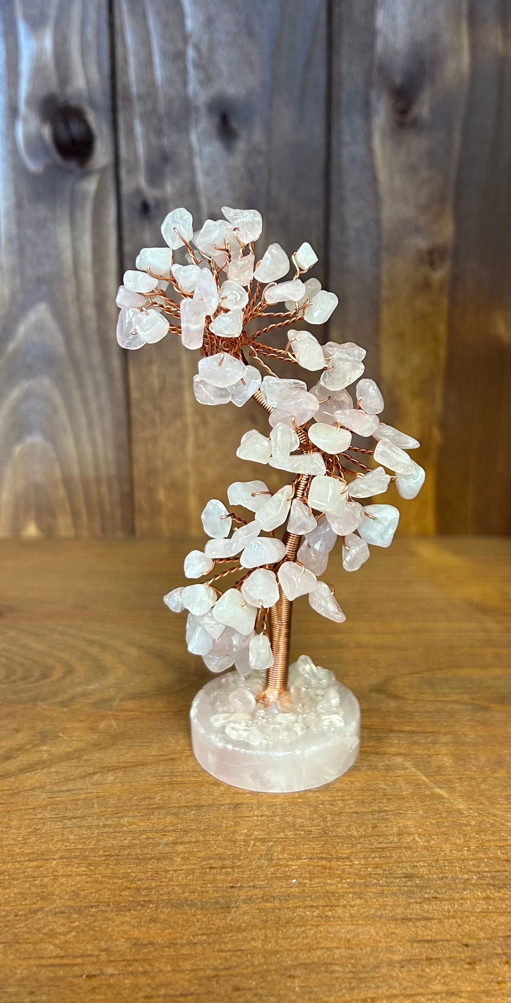 Rose Quartz Gem Tree 5”