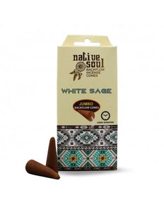 White Sage Backflow Incense Cones