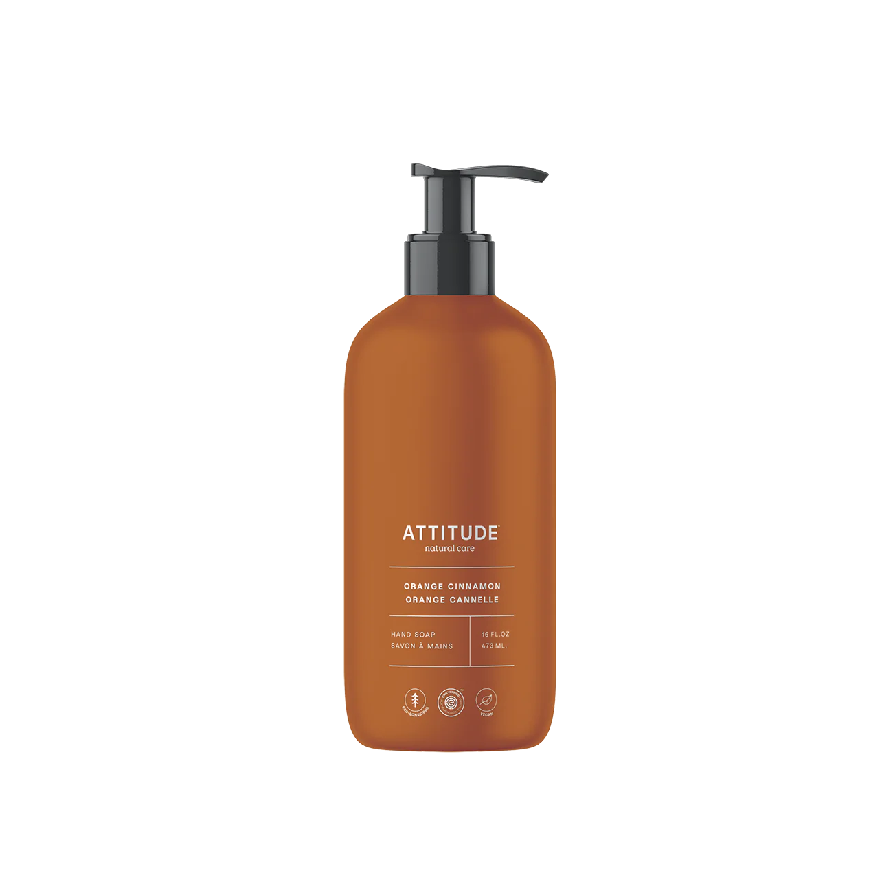 Attitude Hand Soap - Orange Cinnamon  16oz - Lighten Up Shop