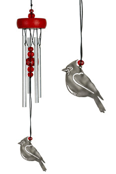 Cardinal Windchime Small