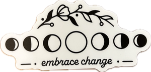 Embrace Change Moon Sticker