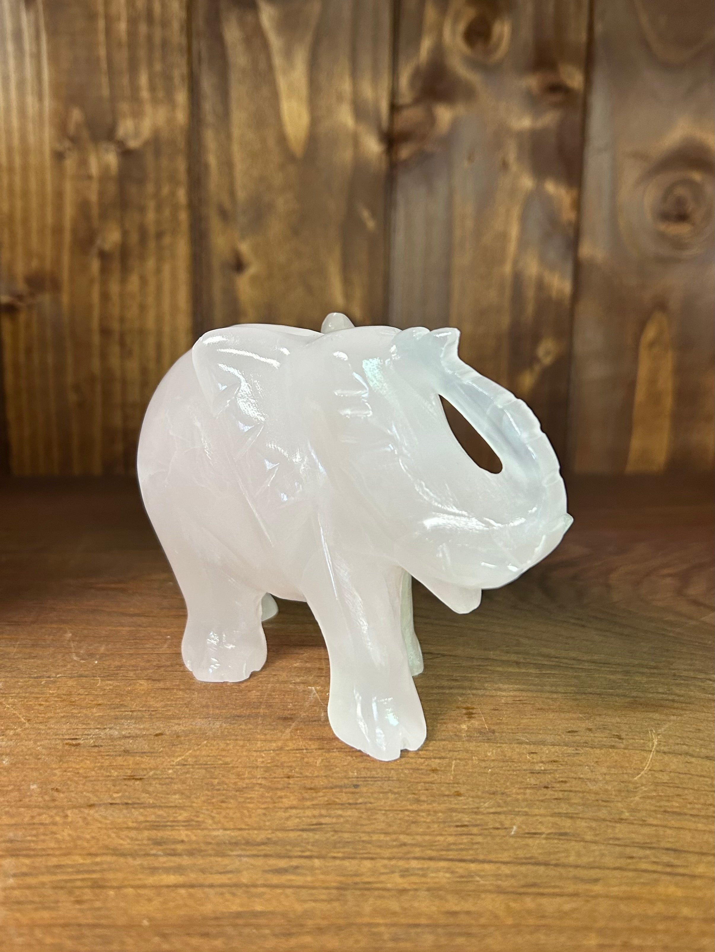 Rose Quartz Elephant - Lighten Up Shop