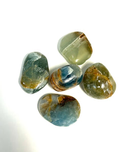 Aquatine Blue Calcite Tumbled Loose