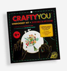 Crafty You Embroidery Kit - Bouquet 6”