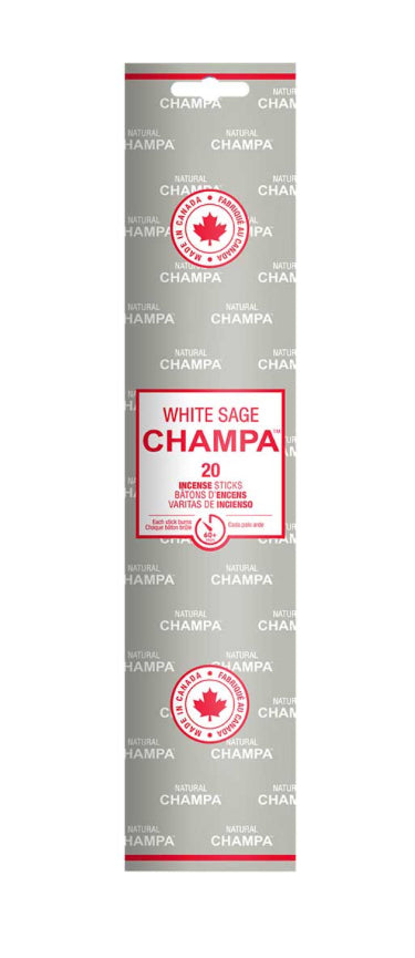 White Sage Champa Incense Sticks - Lighten Up Shop