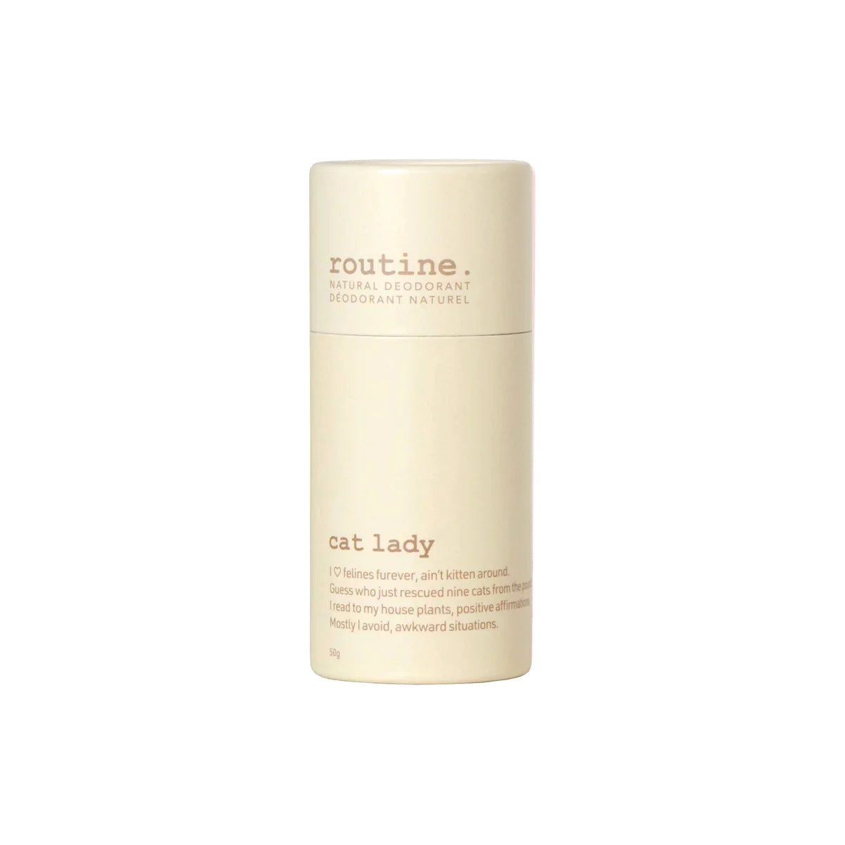 Cat Lady - Routine Deodorant Stick 50g - Lighten Up Shop
