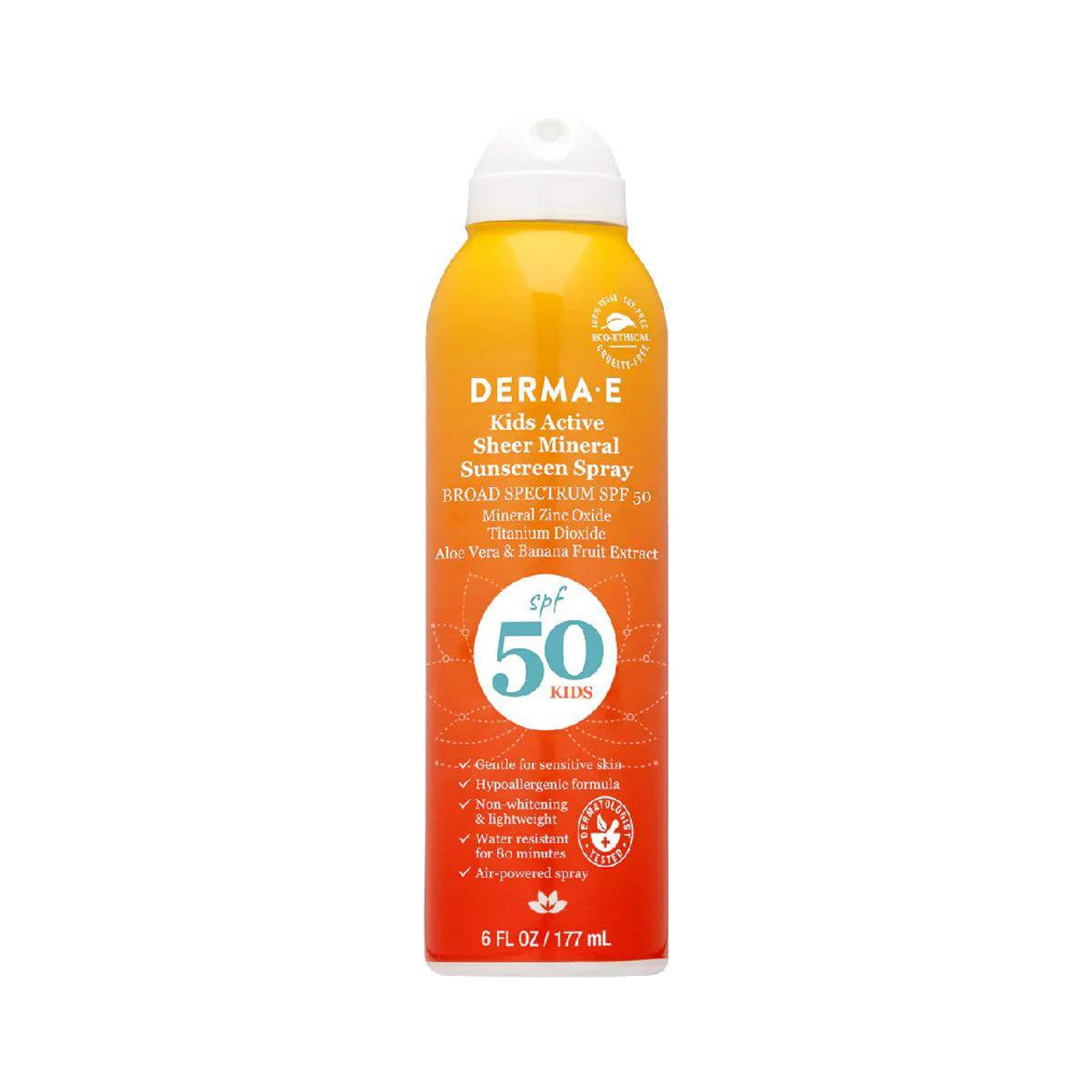 Derma-E Kids Mineral Sunscreen Spray SPF 50 - Lighten Up Shop