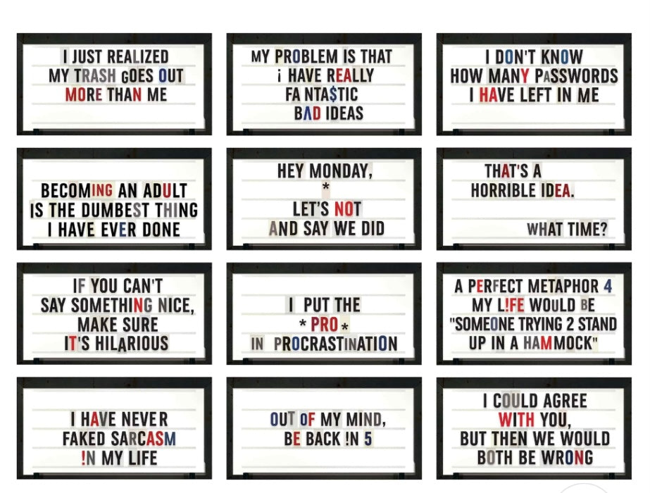 The Daily Marquee Desktop Flip Book - Lighten Up Shop