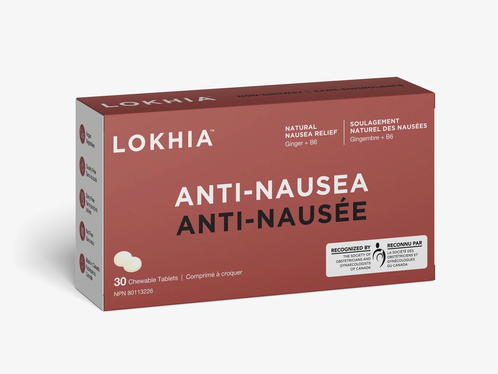 Lokhia Anti-Nausea Chewable Tablets