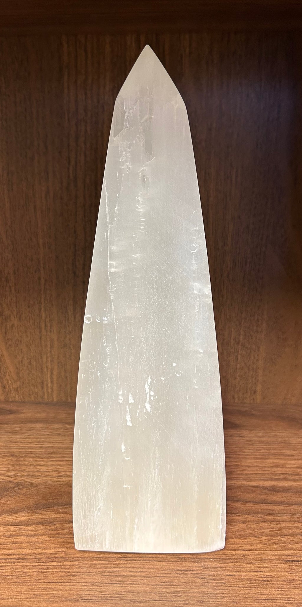 Selenite Obelisk Lamp - Lighten Up Shop