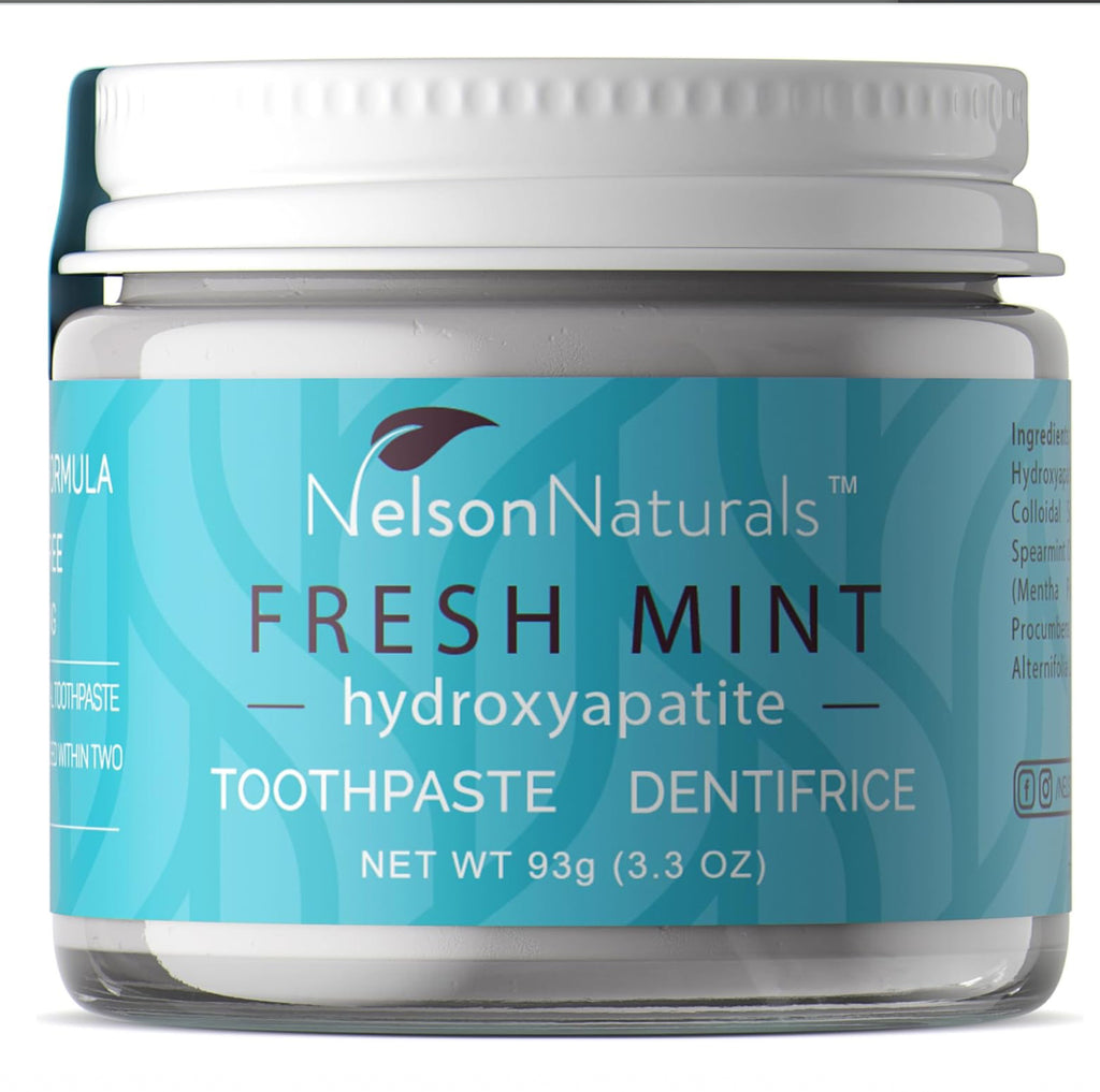 Nelson Naturals Hydroxyapatite Toothpaste - Fresh Mint 93g - Lighten Up Shop
