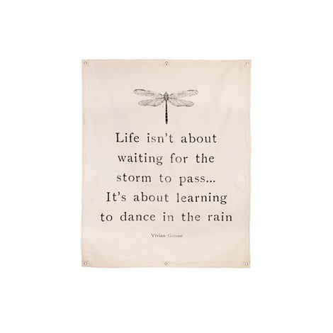 Dance in the Rain Canvas Tapestry - Lighten Up Shop