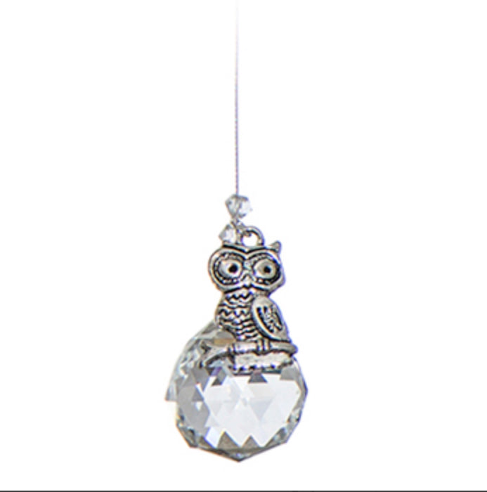 Owl Charm Suncatcher - Lighten Up Shop