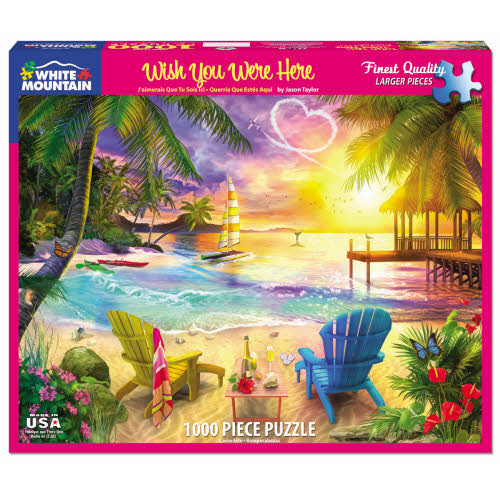 Wish You Were Here Puzzle 1000pc - Lighten Up Shop