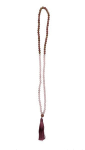 Rose Quartz and Rhodonite Mala - Lighten Up Shop