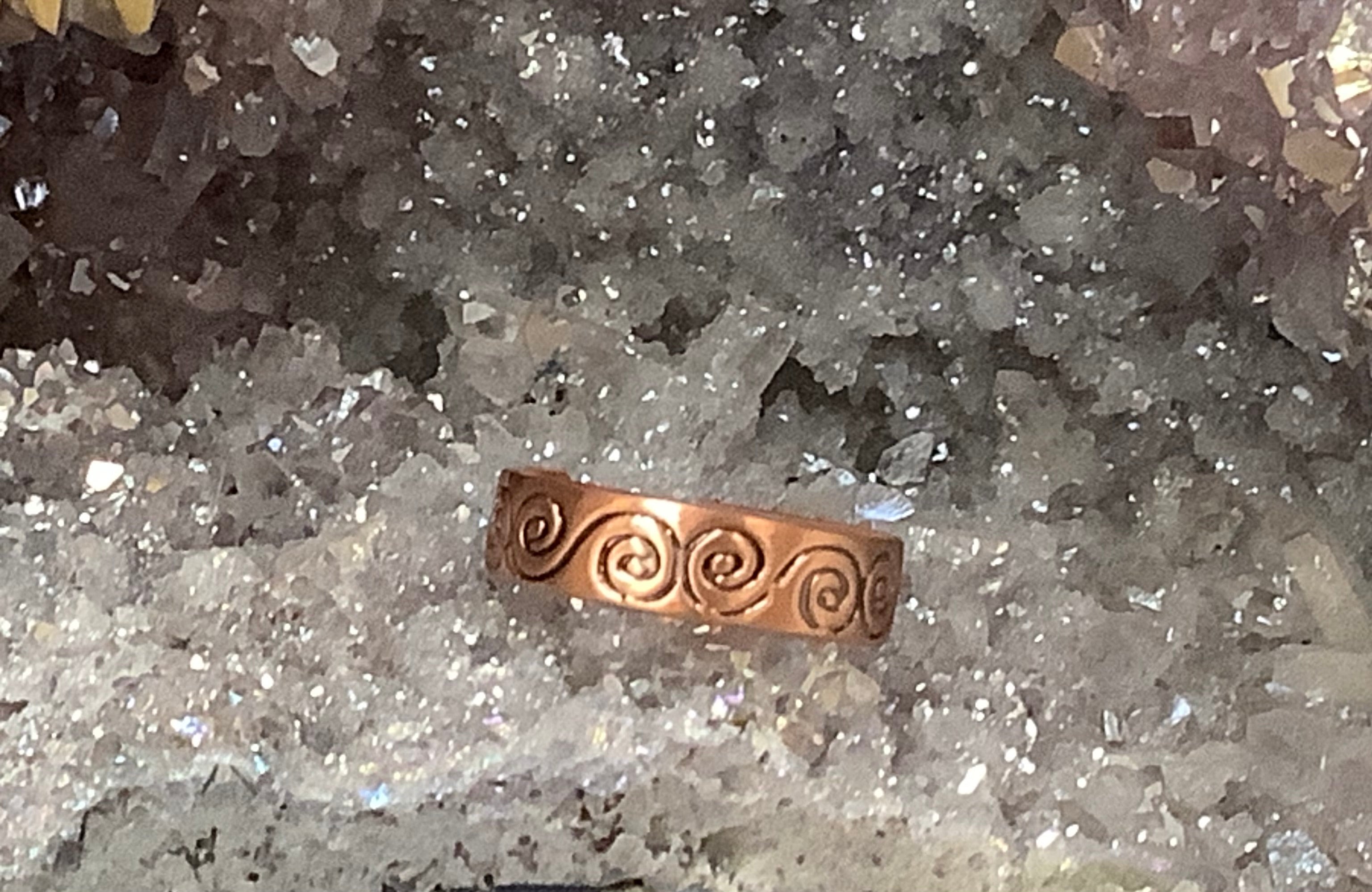 Copper Ring Spiral (Magnetic) - Lighten Up Shop