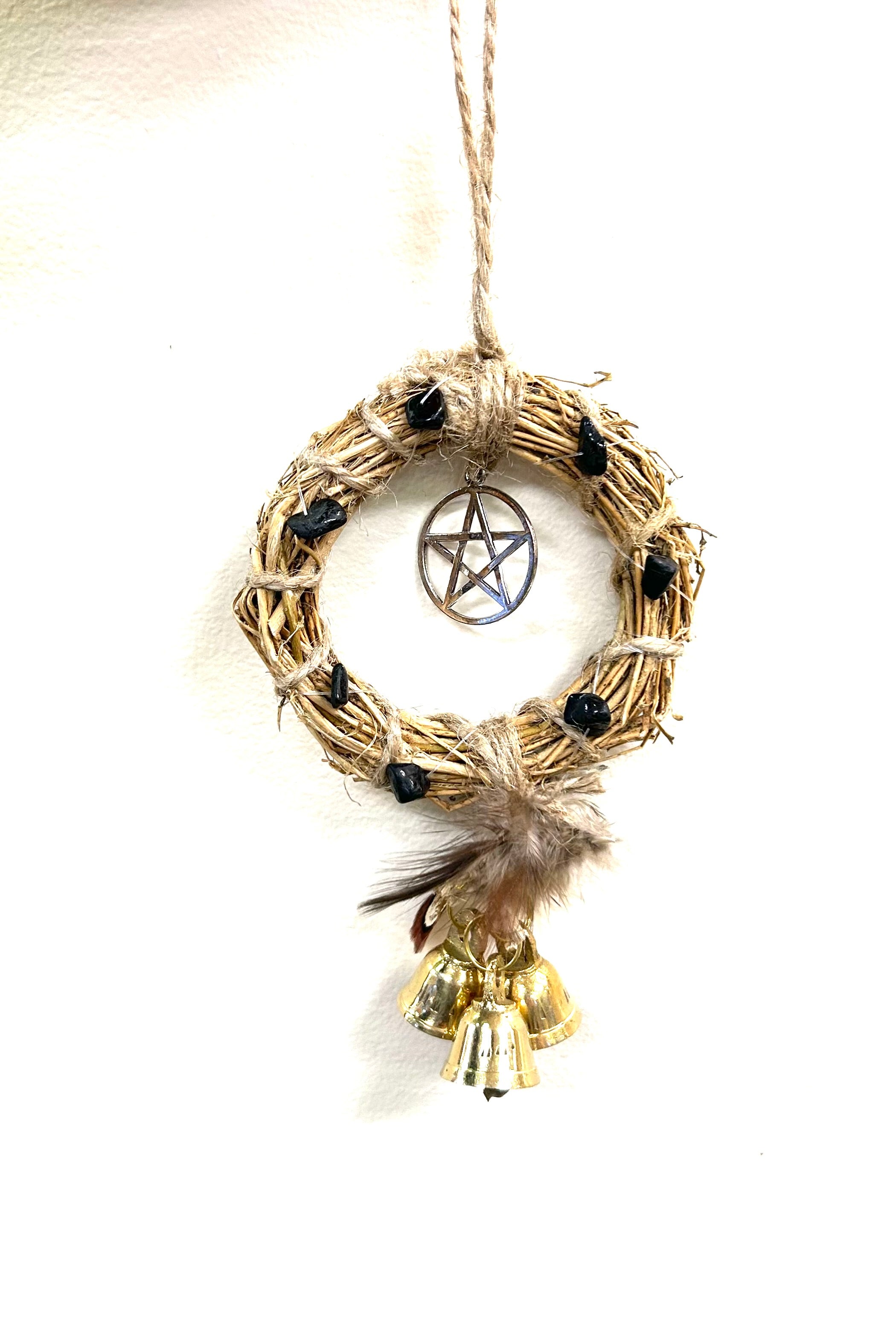 Protection Wreath With Bells/Pentacle