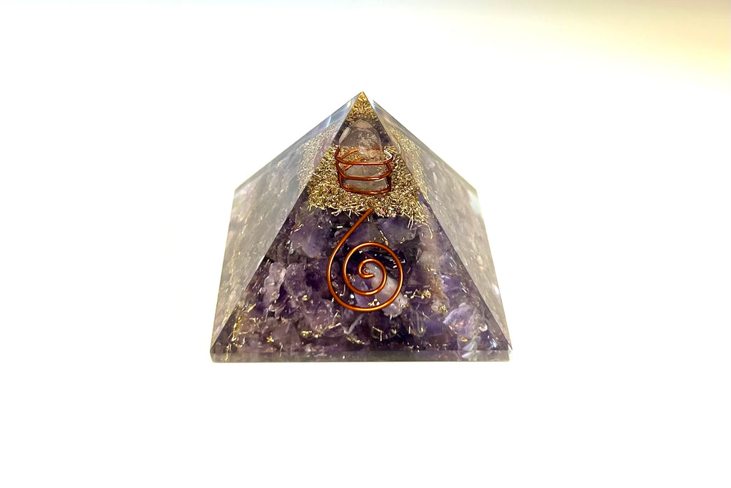 Amethyst Orgone Pyramid 2” - Lighten Up Shop