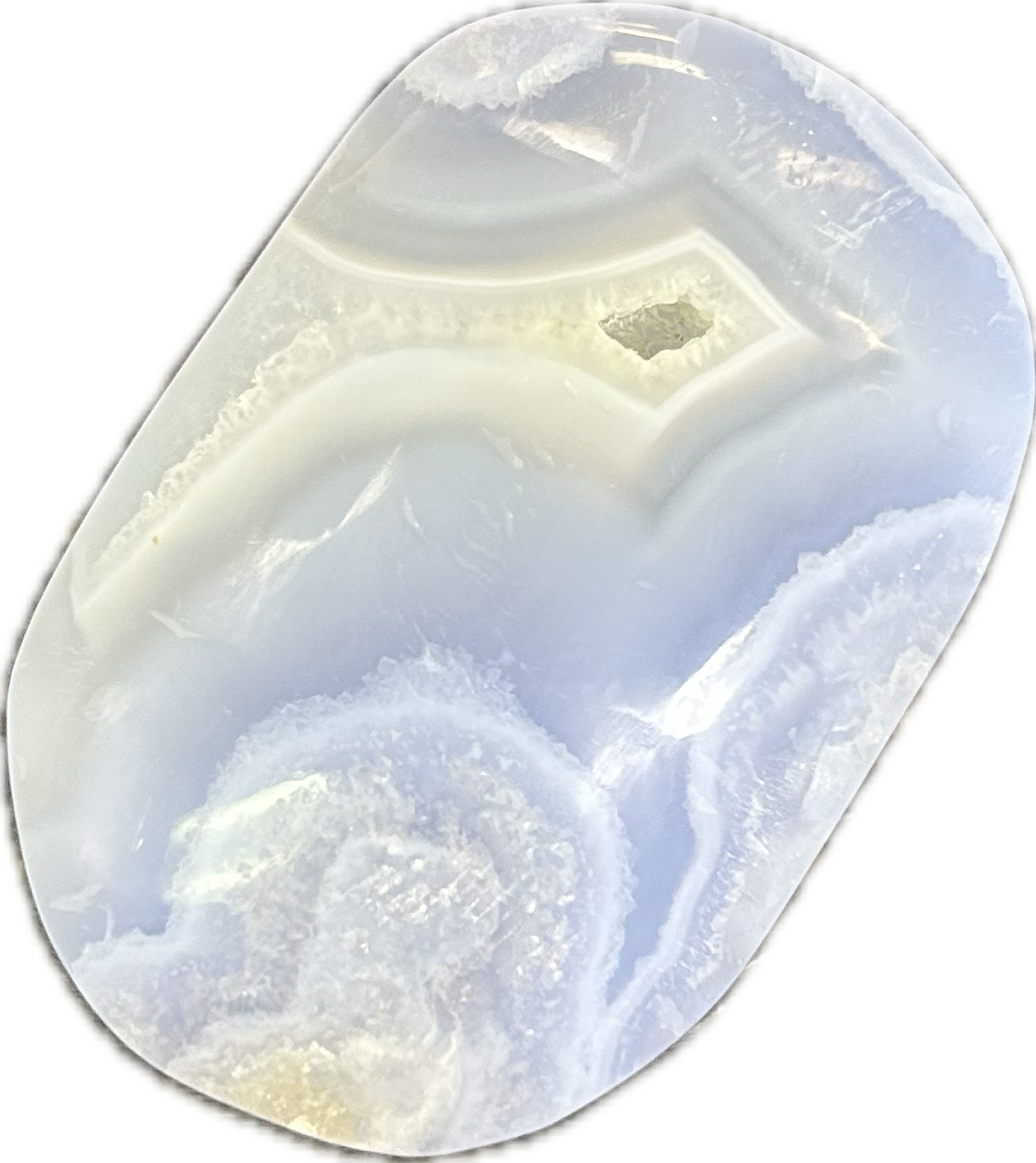 Blue Lace Agate Palmstone