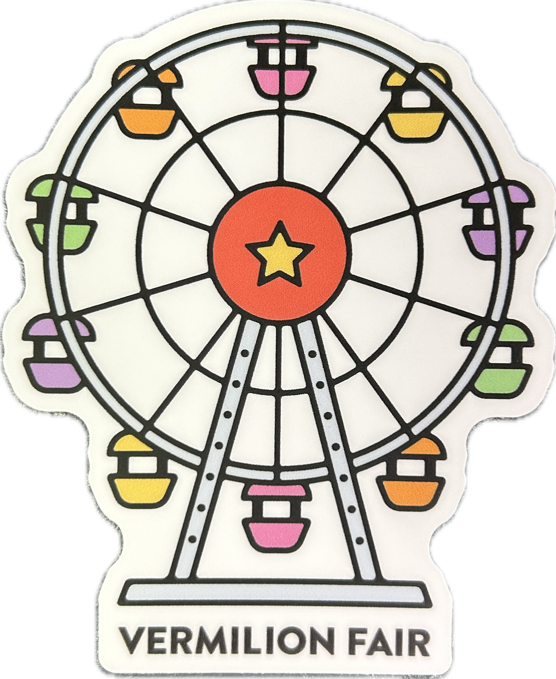 Vermilion Fair Ferris Wheel Sticker