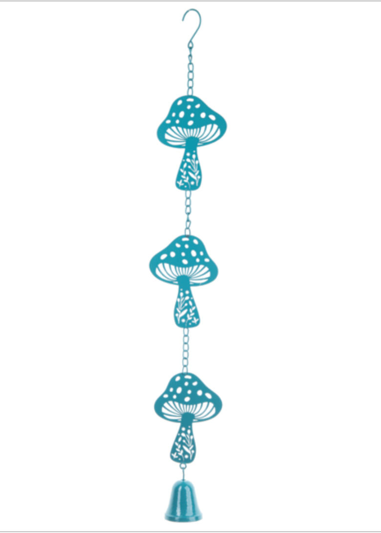 Blue Mushroom Windchime - Lighten Up Shop