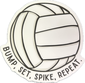 Bump, Set, Spike, Repeat Sticker