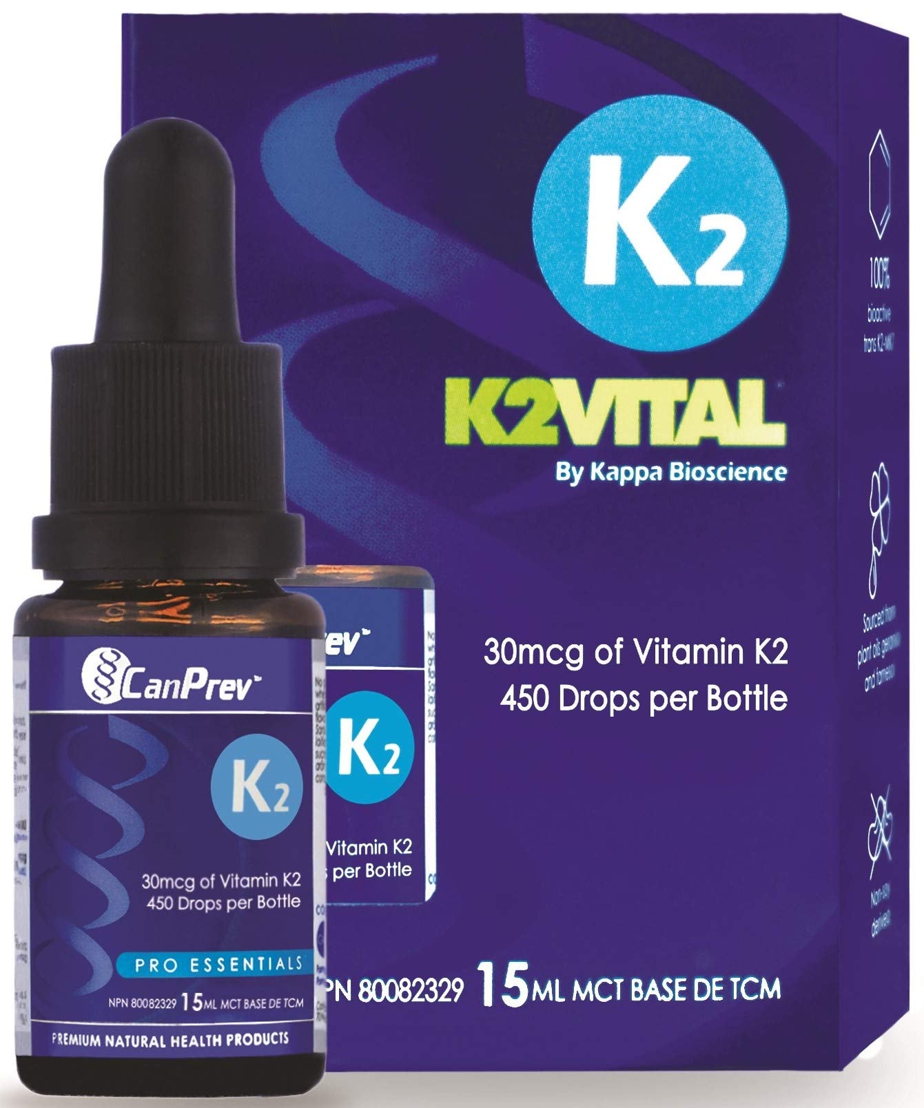 CanPrev K2 Drops 30mcg - 15ml - Lighten Up Shop