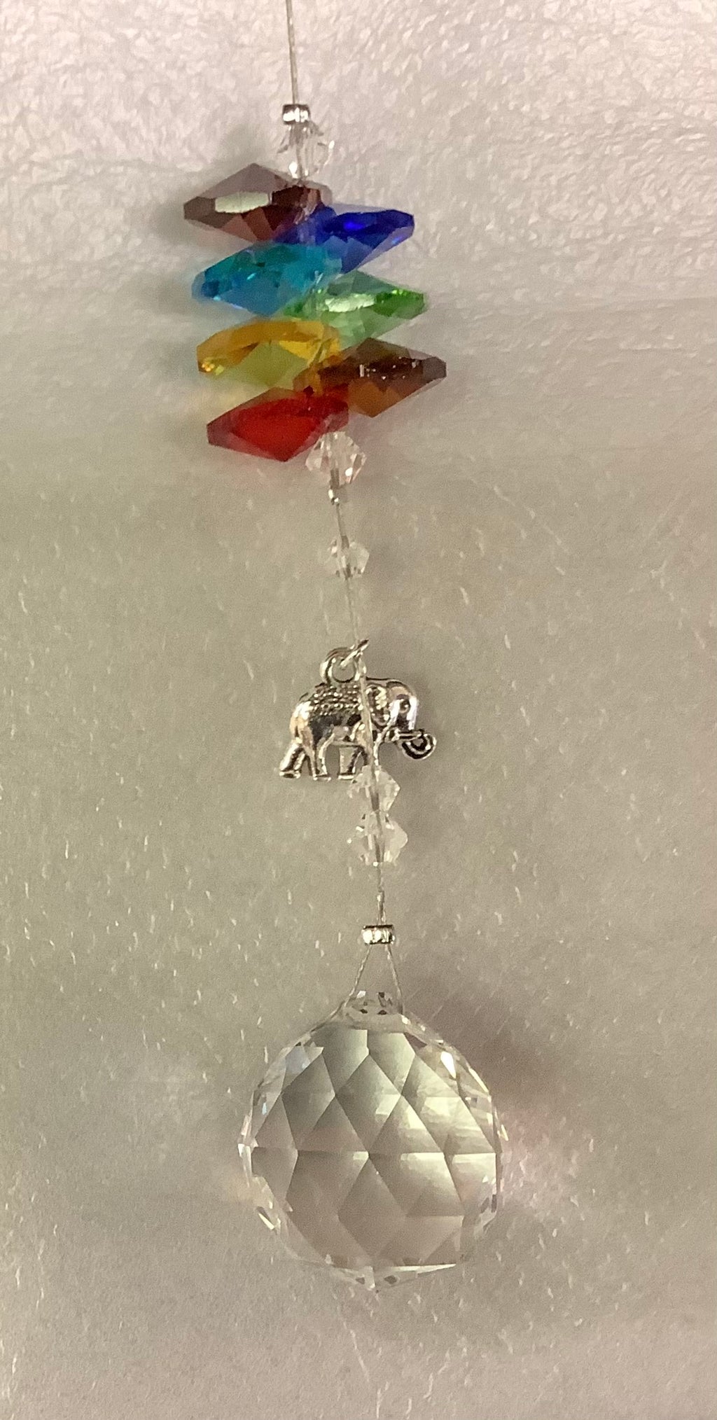 Elephant Charm Suncatcher - Lighten Up Shop