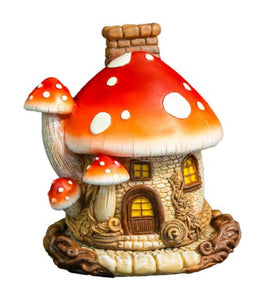 Mushroom House Cone Incense Burner