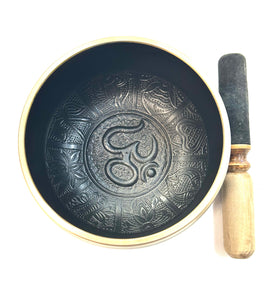 Black Tibetan Singing Bowl - Lighten Up Shop