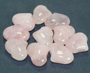 Rose Quartz Heart 1” - Lighten Up Shop