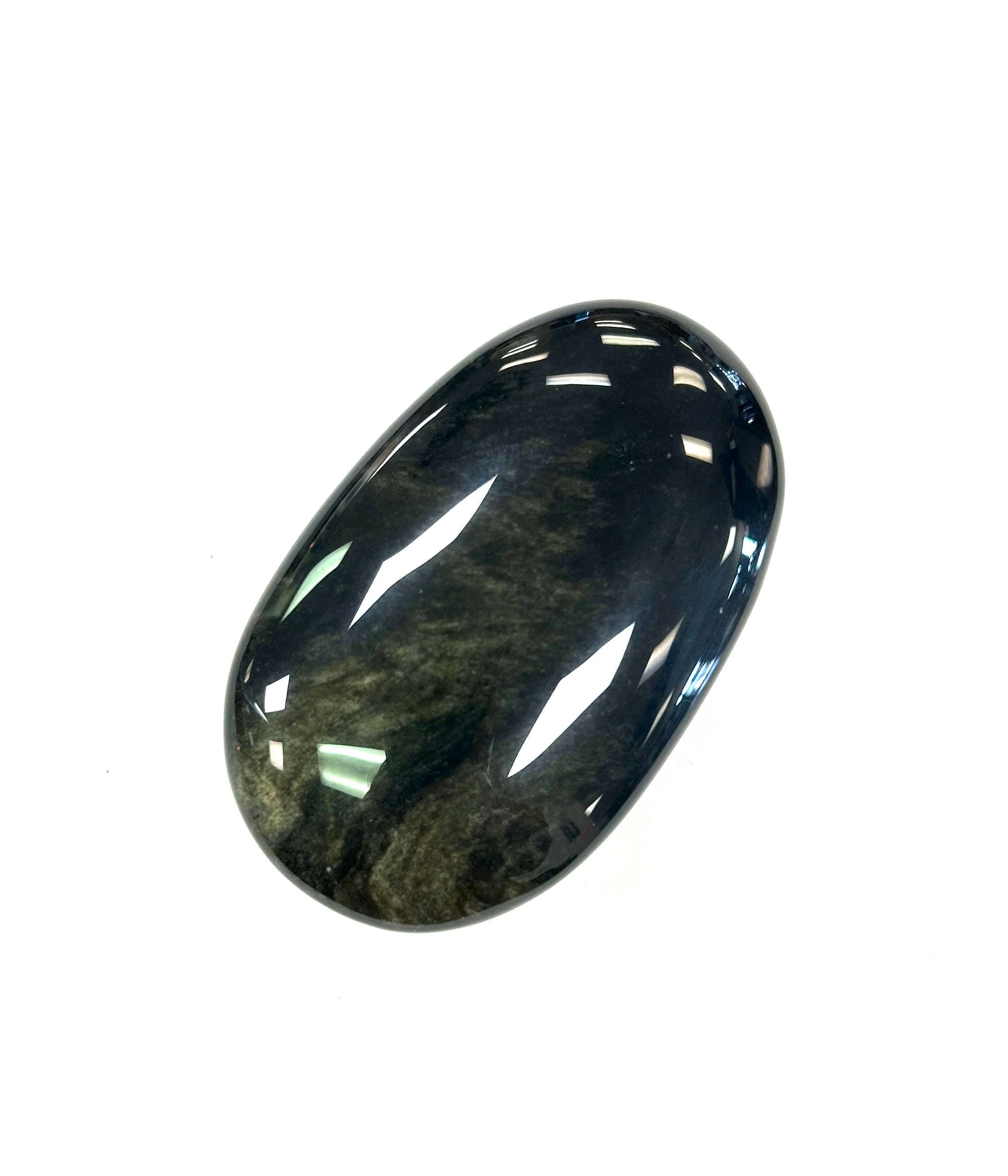Goldsheen Obsidian Palmstone