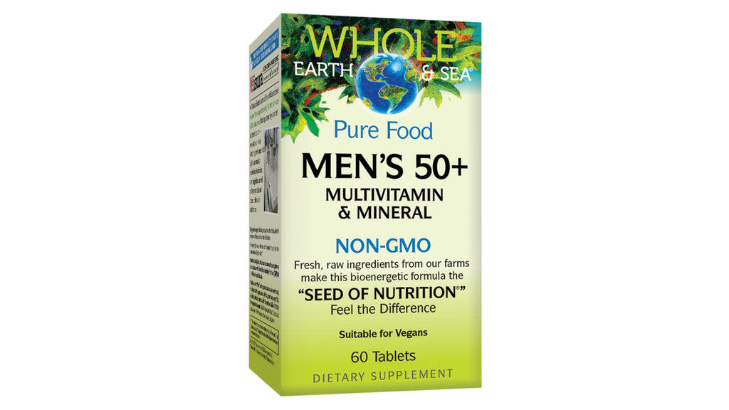 Men's 50+ Multivitamin and Mineral 60 tablets - Lighten Up Shop
