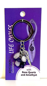 Life Cycles Crystal Keychain