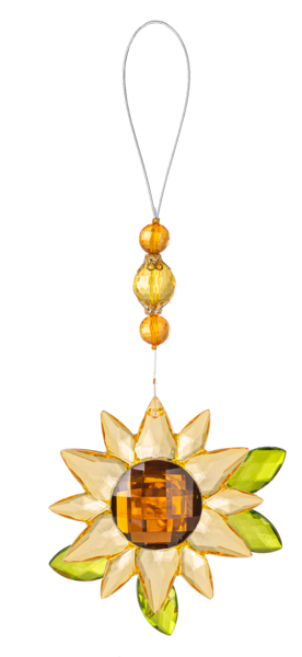 Sunflower Suncatcher with Leaves - Lighten Up Shop