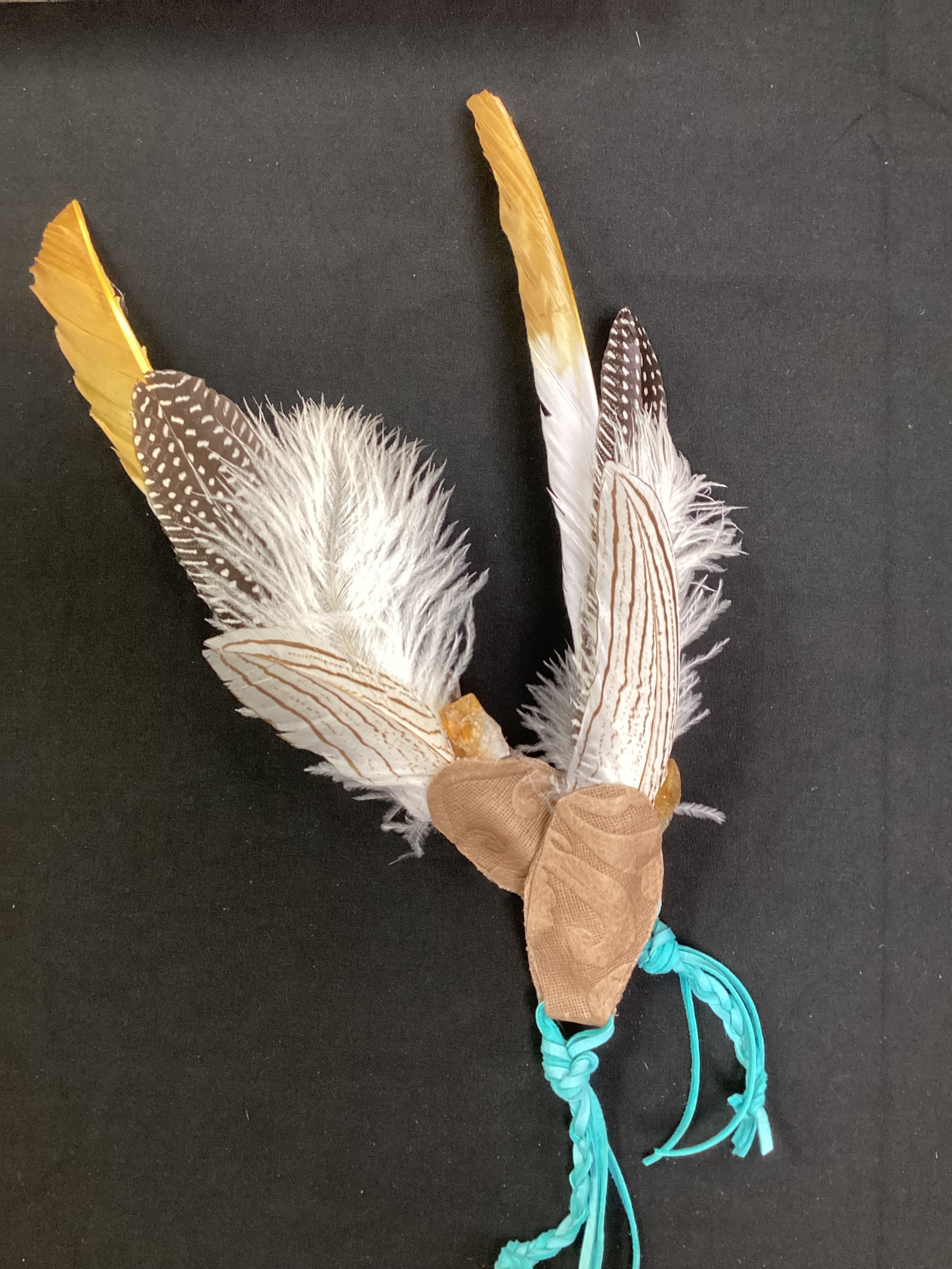 Crystal Smudging Feathers