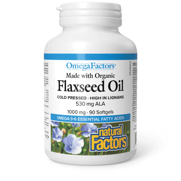 Flaxseed Oil 530mg ALA - 1000mg - 90 Softgels