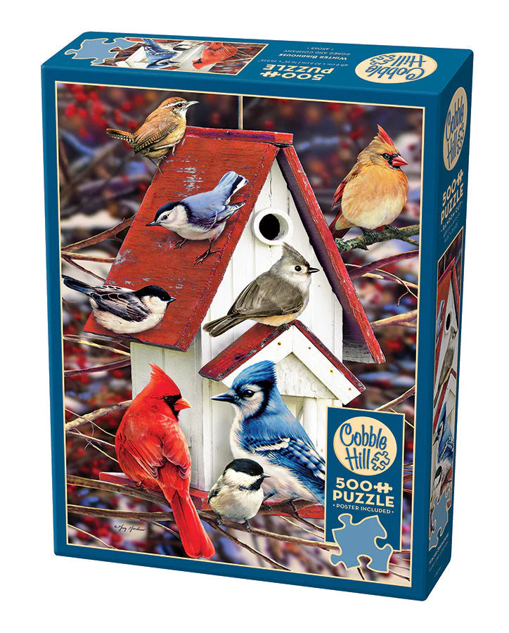 Cobble Hill - Winter Birdhouse 500 piece