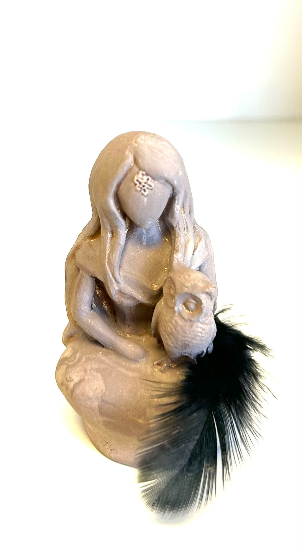 Athena Owl Goddess Statue 3” - Lighten Up Shop