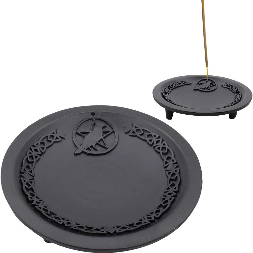 Cast Iron Offering Plate 7” - Raven - Lighten Up Shop