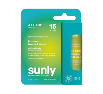 Attitude Sunly SPF 15 Lip Balm - Unscented