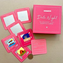 Date Night 52 Bucket List Scratch Cards