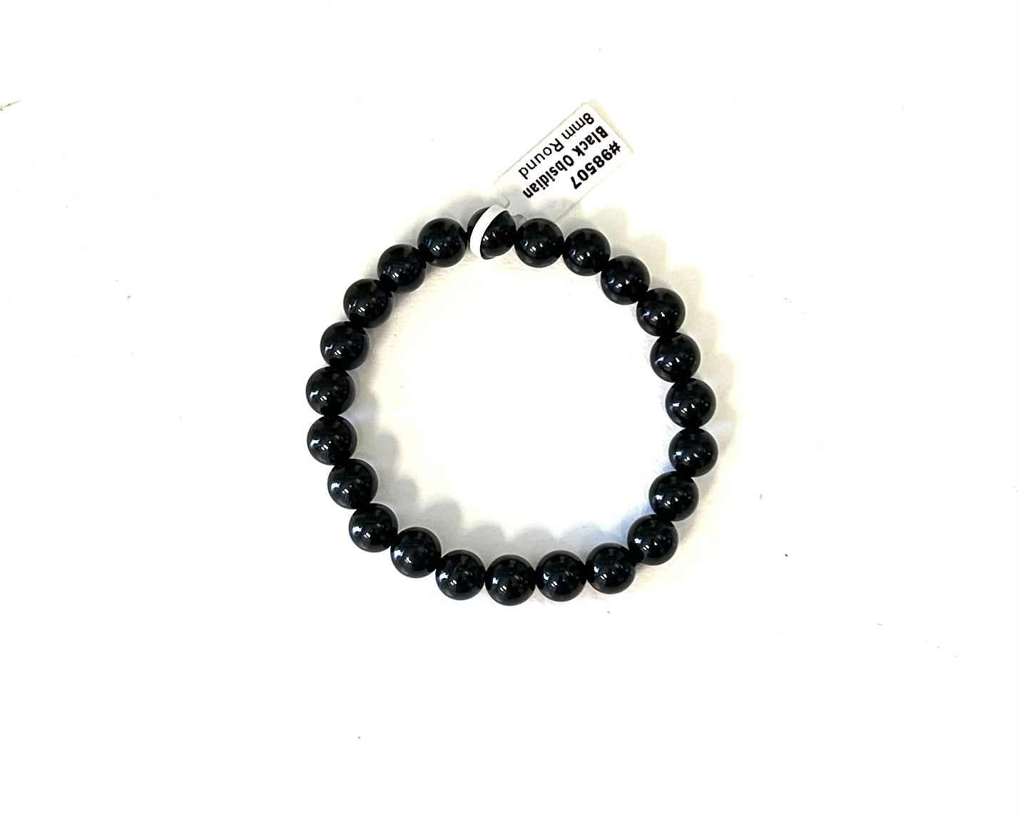 Obsidian 8mm Round Bracelet