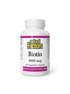 Biotin 5000mcg - 60 Capsules