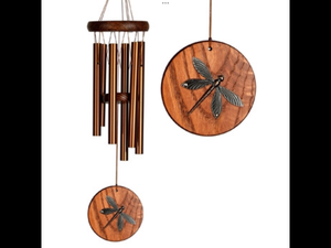 Teak Dragonfly Habitats Windchimes