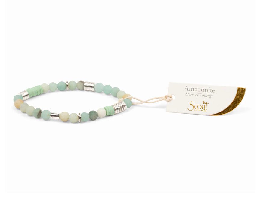 Stone Stacking Bracelet - Amazonite