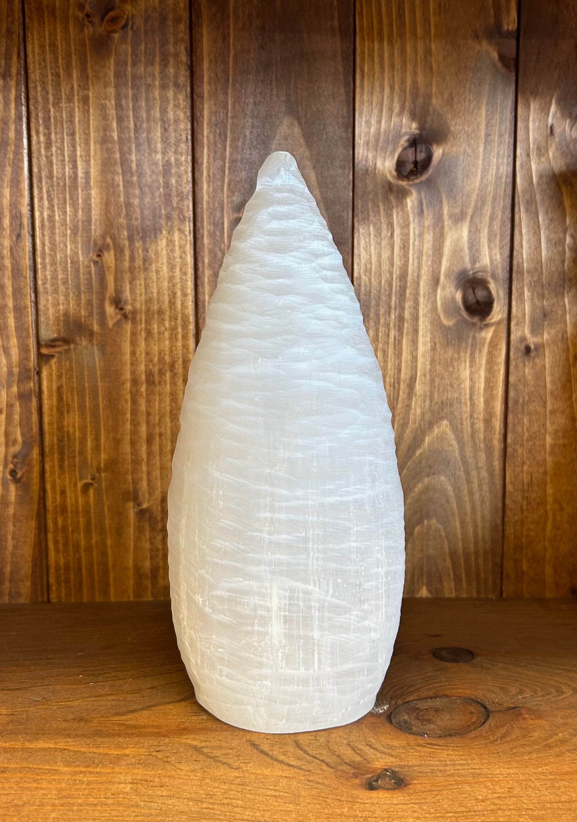 Selenite Lamp Cone Shape $50 - Lighten Up Shop